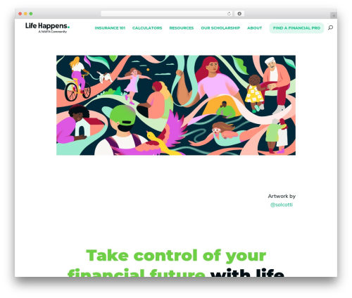 WordPress theme Divi - lifehappens.org
