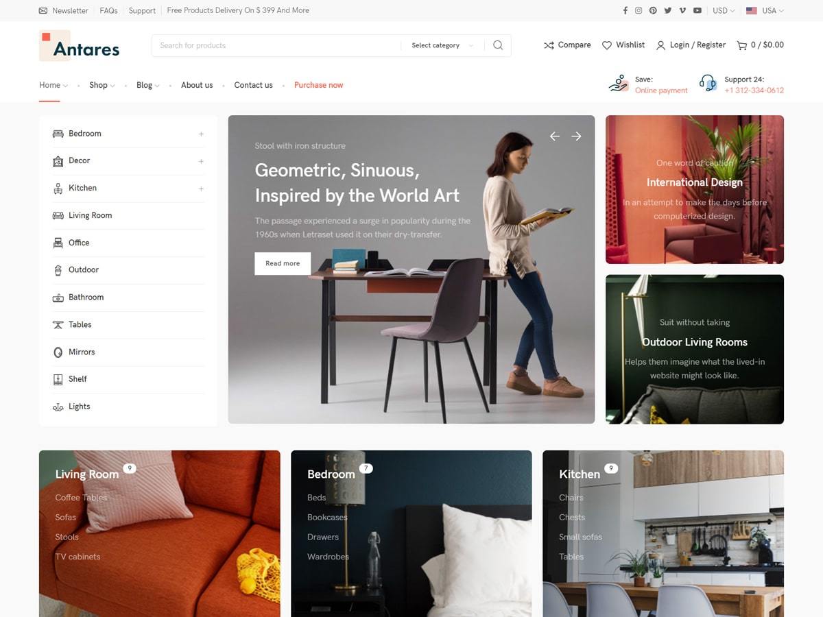 WordPress theme Antares by XTemos