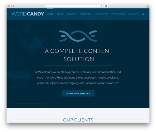 WordPress theme Avada - wordcandy.co