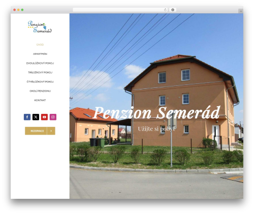 WordPress theme Avada - penzionsemerad.cz