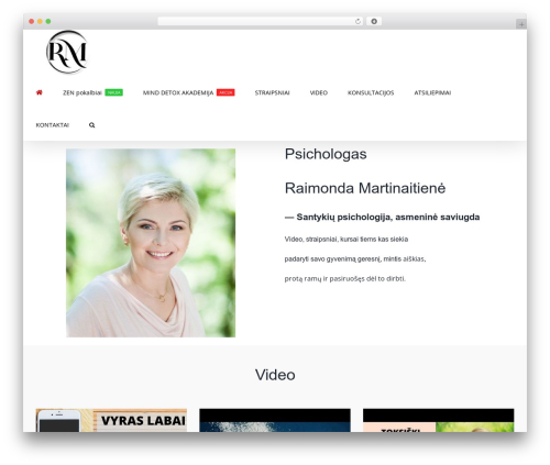 WordPress theme Avada - martinaitiene.lt