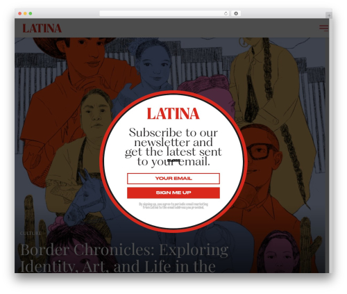 WordPress theme Avada - latina.com