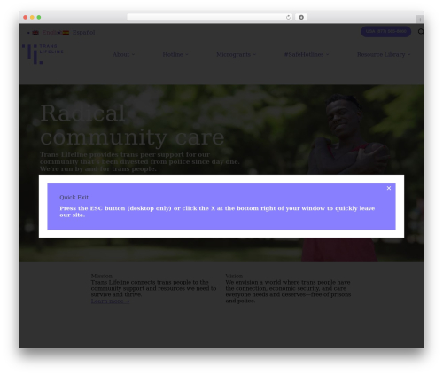 WordPress theme Blocksy - translifeline.org