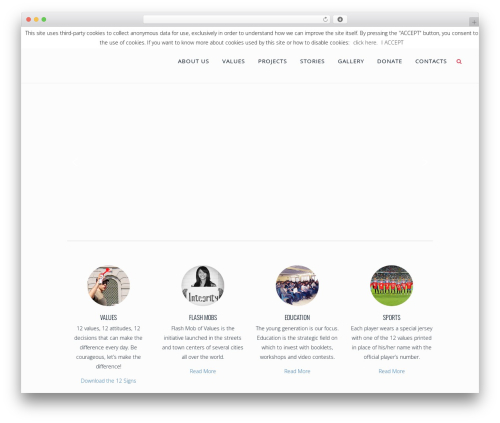 WordPress theme Bridge - moralwings.org