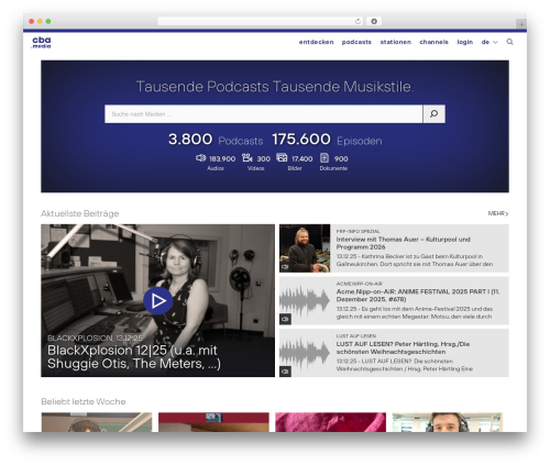 WordPress theme CBA 2020 - cba.media