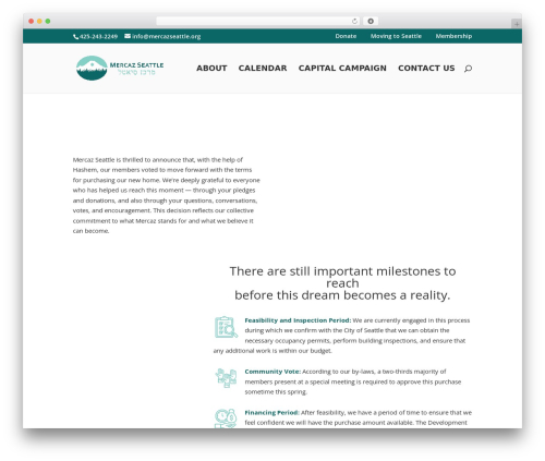 WordPress theme Divi - mercazseattle.org