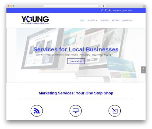 WordPress theme Divi - youngbusinessmarketing.com