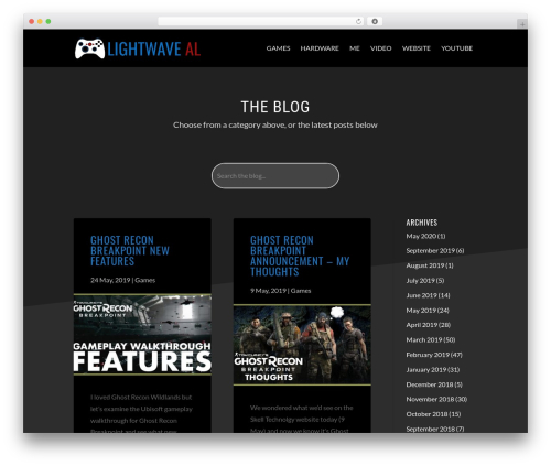 WordPress theme Divi - lightwaveal.com