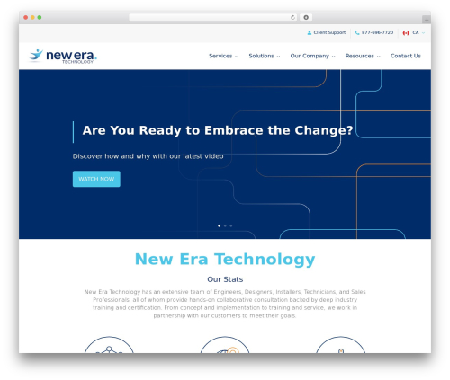 WordPress theme Divi - neweratech.com