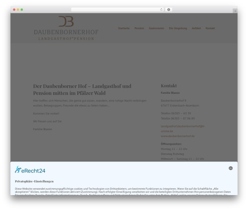 WordPress theme Divi - daubenbornerhof.de