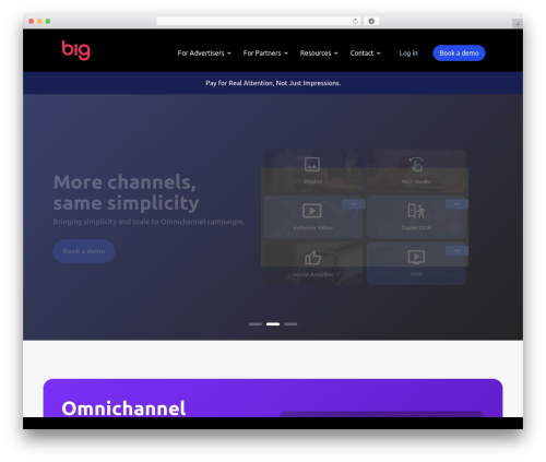 WordPress theme Divi - bigads.co