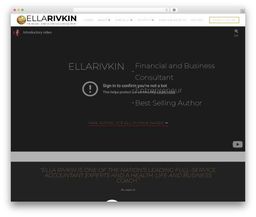 WordPress theme Divi - ellarivkin.com