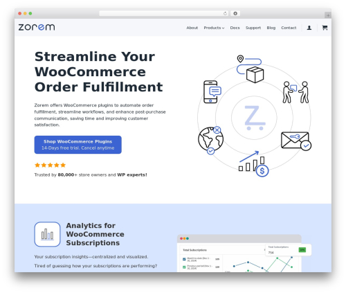WordPress theme Flatsome - zorem.com