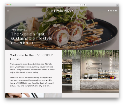 WordPress theme Flatsome - livekindly.com