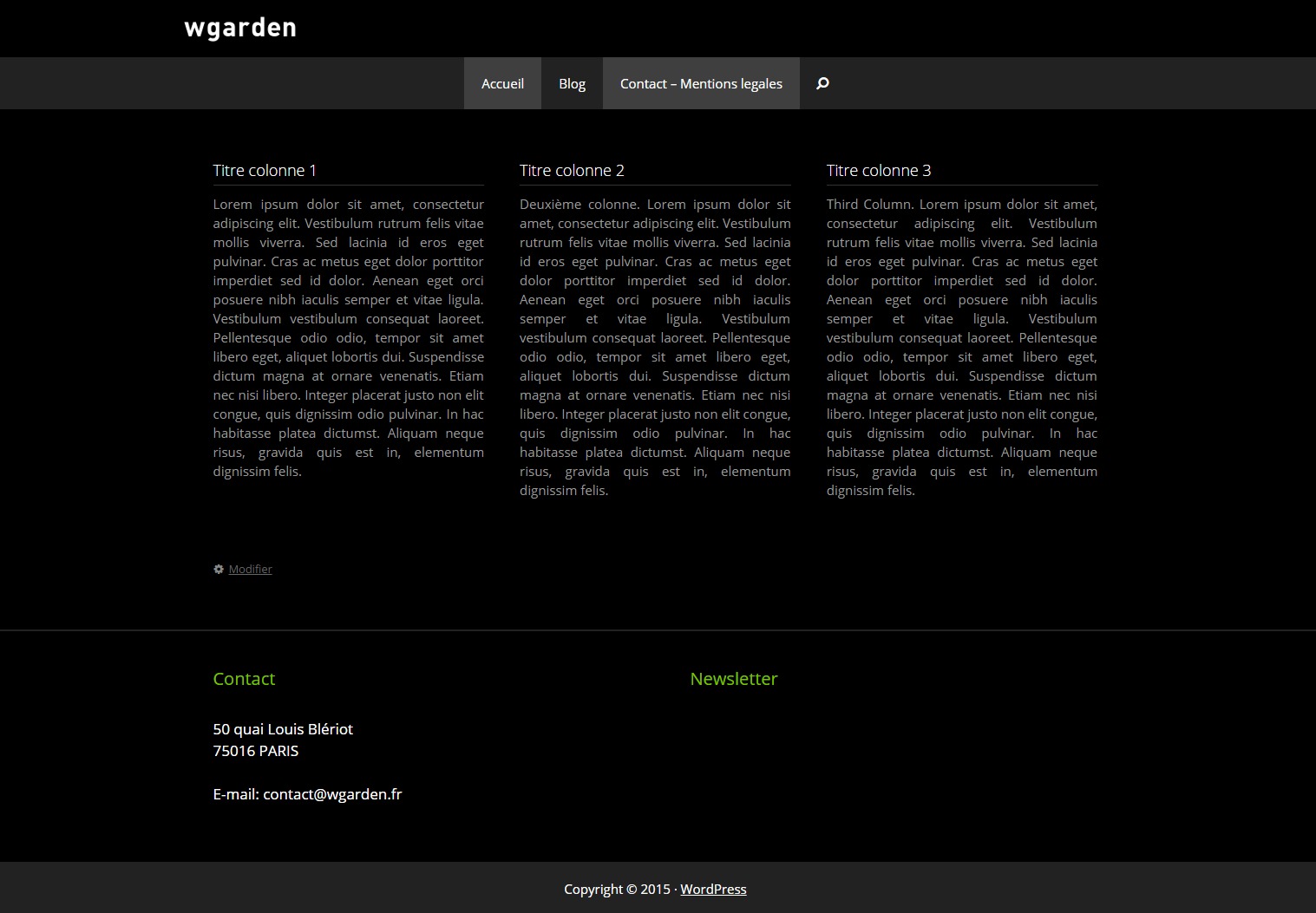 WordPress theme GeneratePress Child