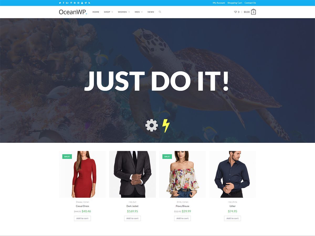 WordPress theme OceanWP Child Theme by OceanWP