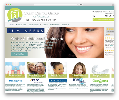WordPress theme profxd - crestdental.com