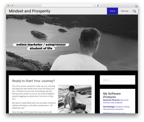 WordPress theme Radiate - mindsetandprosperity.com