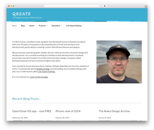WordPress theme Suburbia - Child of Twenty Seventeen - qreate.co.uk