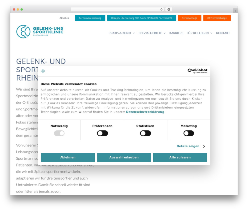 WordPress website theme Avada - gsk-rheinruhr.de