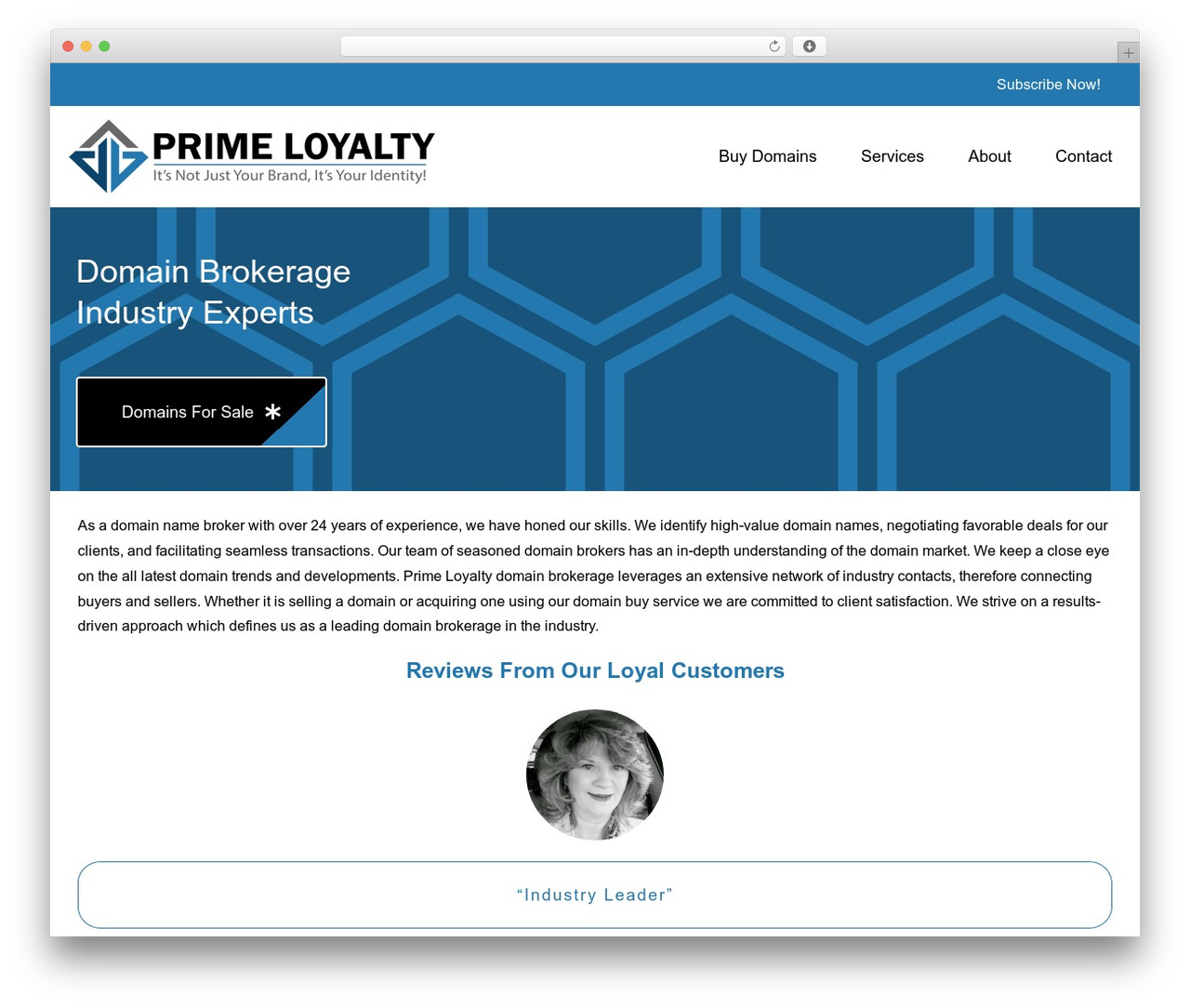 WordPress website theme Avada - primeloyalty.com