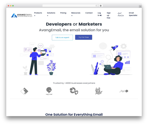 WordPress website theme Saasland - avangemail.com WordPress website theme Saasland - avangemail.com