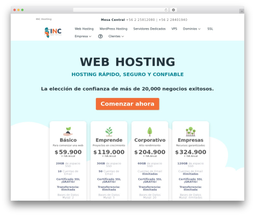 WordPress website theme Saasland - inc.cl WordPress website theme Saasland - inc.cl