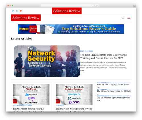Cookie Notice & Compliance for GDPR / CCPA (cookie-notice) free WordPress plugin - solutionsreview.com Cookie Notice & Compliance for GDPR / CCPA (cookie-notice) free WordPress plugin - solutionsreview.com