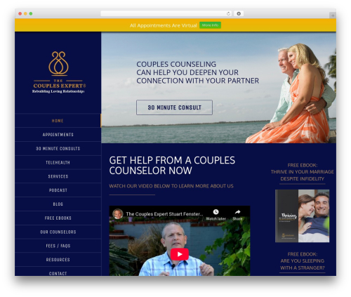 WP theme Avada - thecouplesexpertscottsdale.com