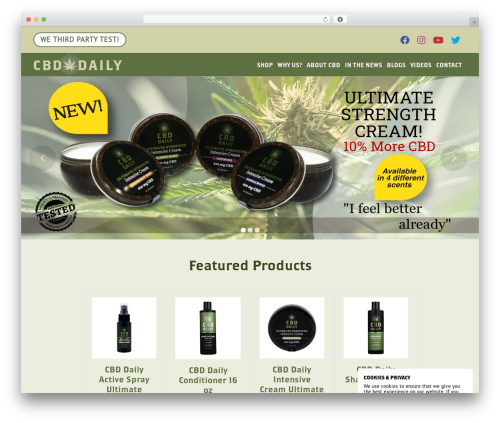 Slider Revolution (revslider) WordPress plugin - cbddailyproducts.com