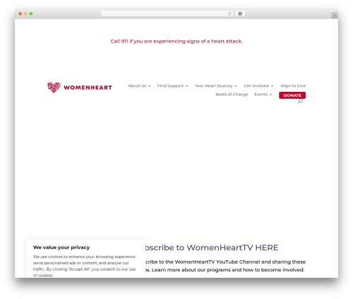 WP theme Divi - womenheart.org WP theme Divi - womenheart.org