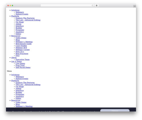 WP theme Hello Elementor - webinar.net