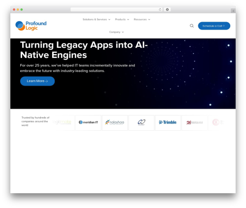 WP theme Hello Elementor - profoundlogic.com