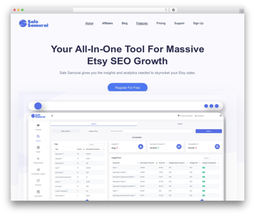 WP theme Saasland - salesamurai.io WP theme Saasland - salesamurai.io