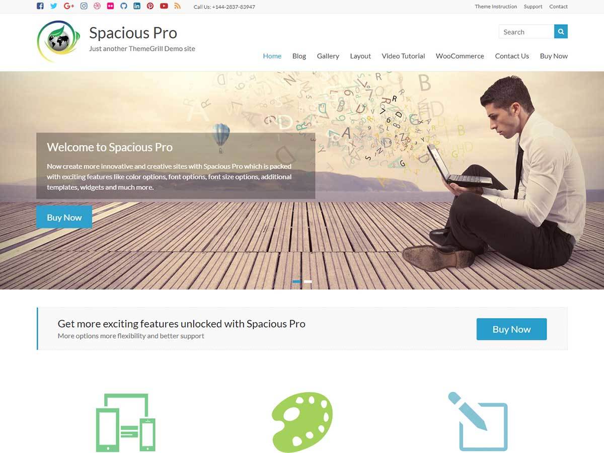 WP theme Spacious Pro by ThemeGrill