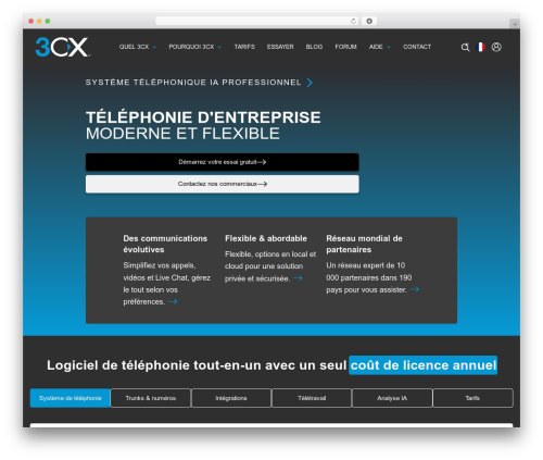 WP theme 3CX - 3cx.fr