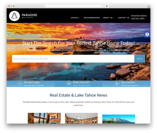WP theme Customizr - paradise-realestate.com
