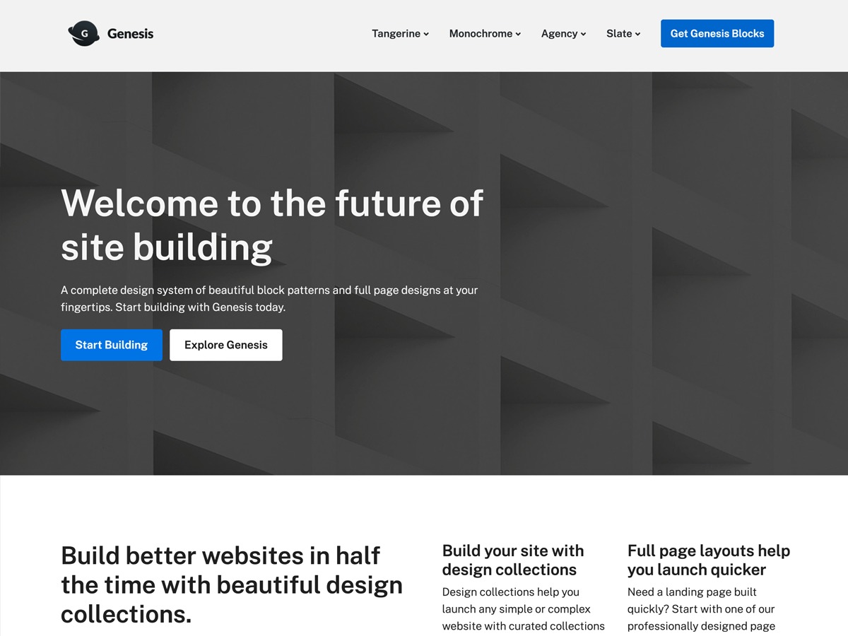 WP theme Genesis Block Theme by StudioPress