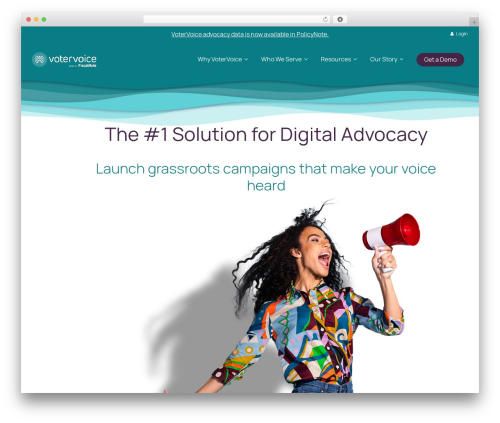 WP theme Salient - votervoice.net