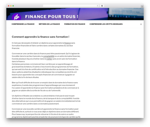 WP theme Twenty Seventeen - financetothetop.fr WP theme Twenty Seventeen - financetothetop.fr