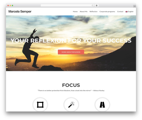 Zerif Lite WordPress theme - marcelasemper.com